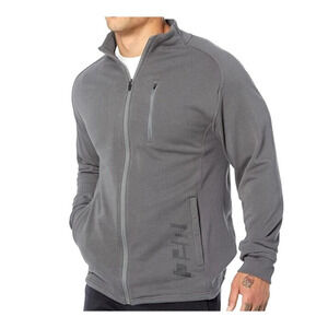 UFC Full Zip Track Jacket‎ Men's Medium Gray NWT Athletic Mock Neck Training Zip